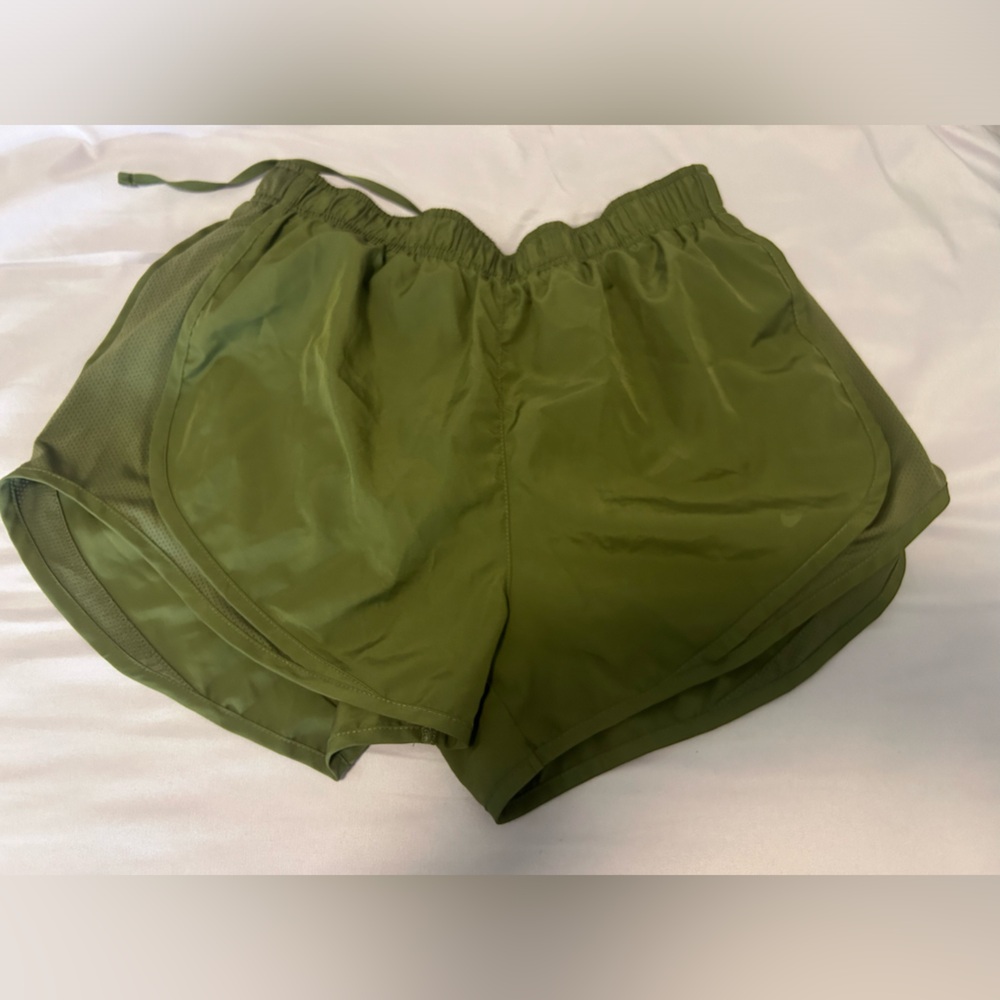 Green nike shorts!